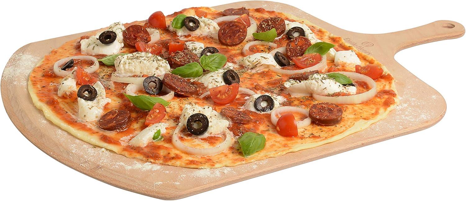 Emile Henry Italian Beechwood Pizza Peel, 18" x 13"