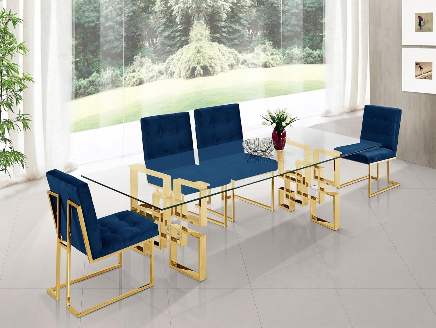 Meridian Furniture Inc Pierre Gold Dining Table