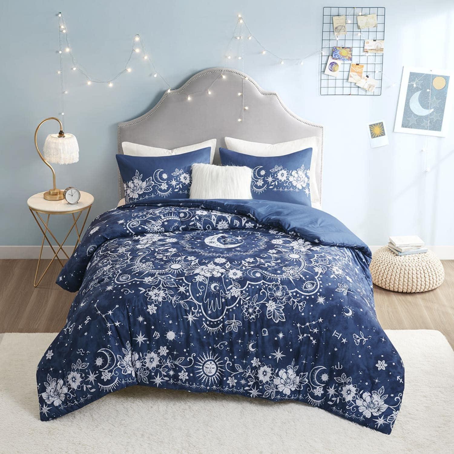 Zuri Celestial Comforter Set Navy - Intelligent Design