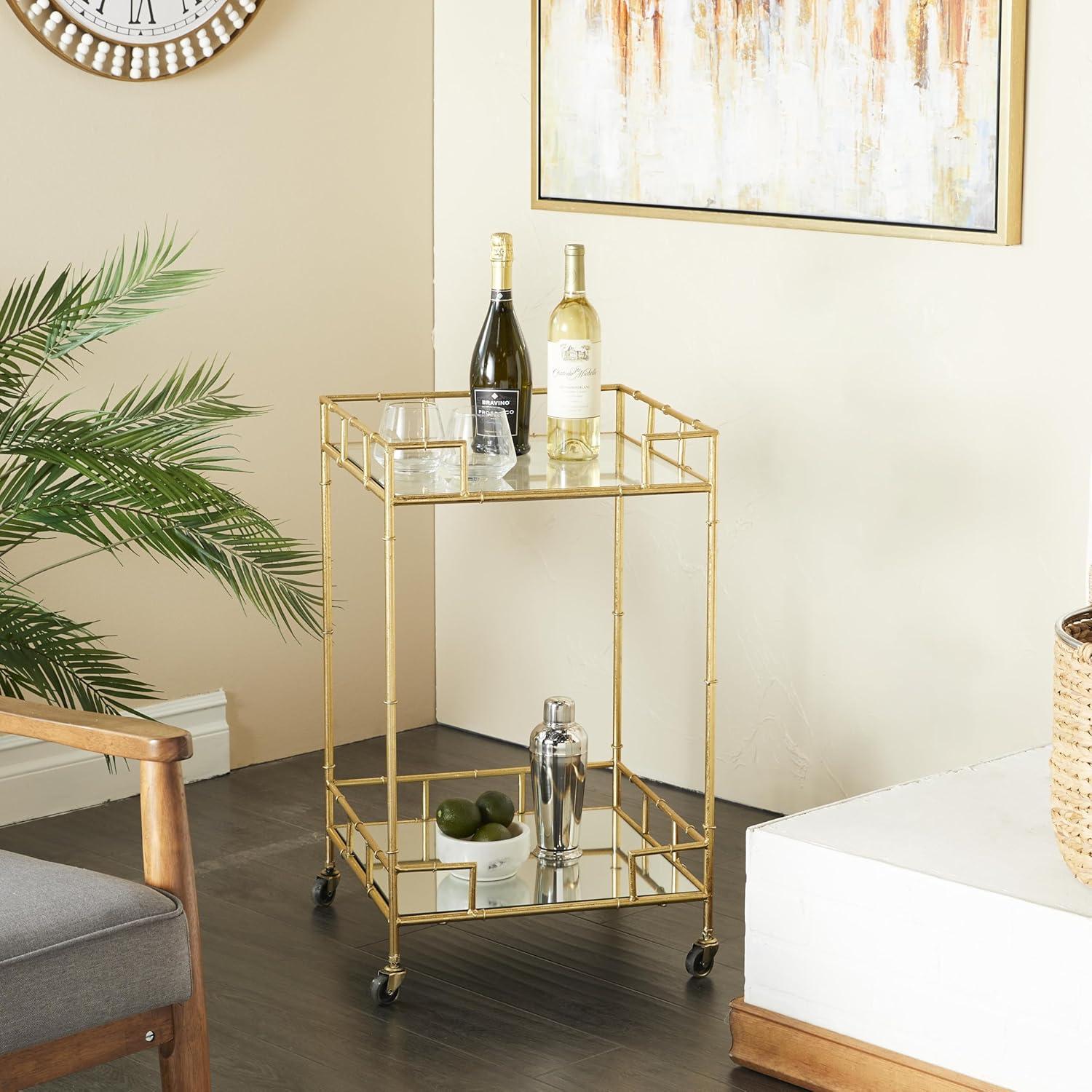 Stallings Metal Bar Cart