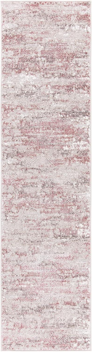 Meadow 500 MDW585 Power Loomed Indoor Runner Rug - Beige/Pink - 2'x7' - Safavieh