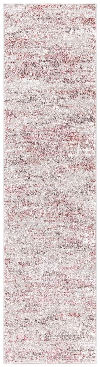 Meadow 500 MDW585 Power Loomed Indoor Runner Rug - Beige/Pink - 2'x7' - Safavieh