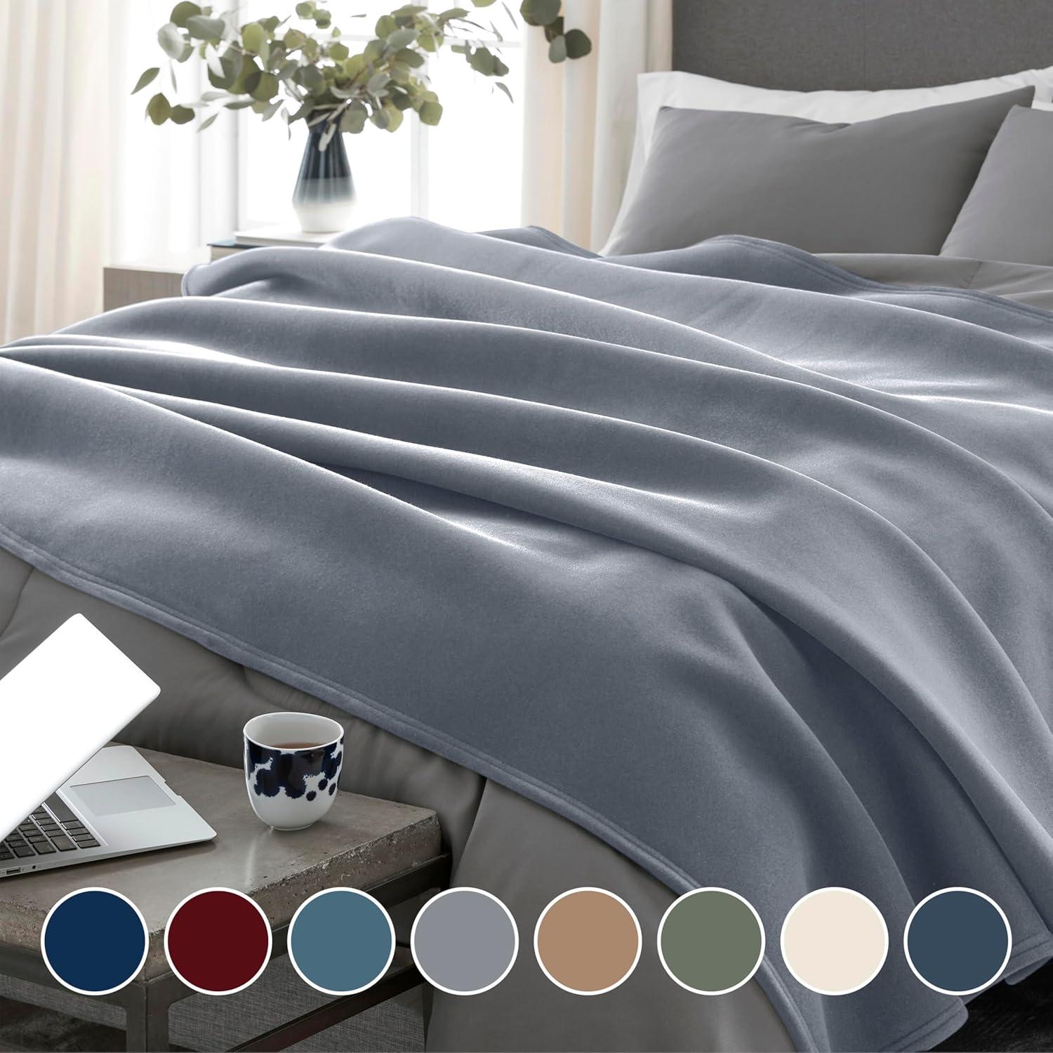Vellux Throw Blanket, Original Blanket,  Snuggle-Ready,  Durable Machine Washable Pet Friendly, All-Season Comfort, Layering Bed Sofa Blanket, Blanket for Bed, Cozy Throw Blanket
