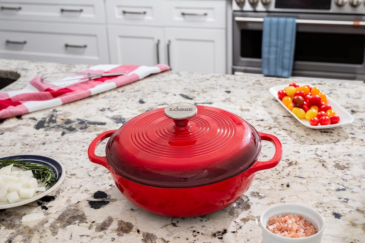 Lodge Lodge Enameled Cast Iron Dutch Oven