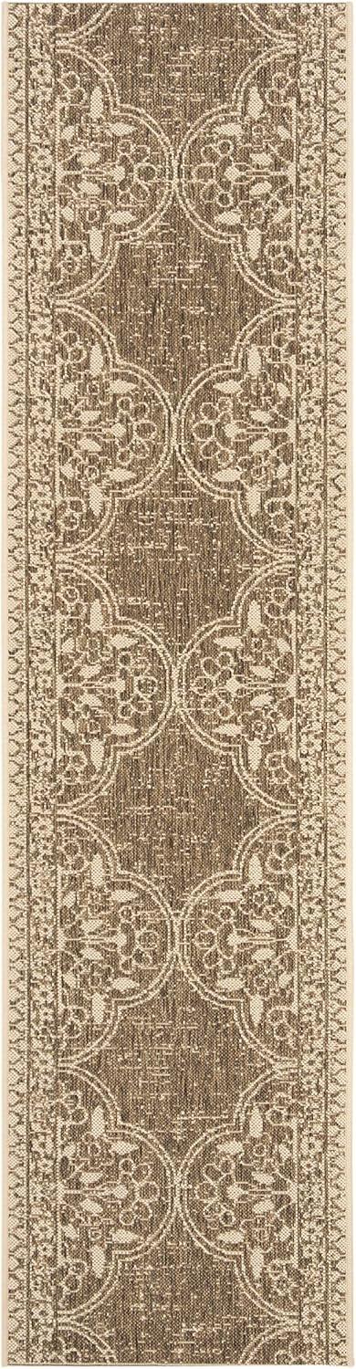 SAFAVIEH Beach House Kiaran Southwestern Indoor/Outdoor Runner Rug Cream/Beige, 2' x 8'