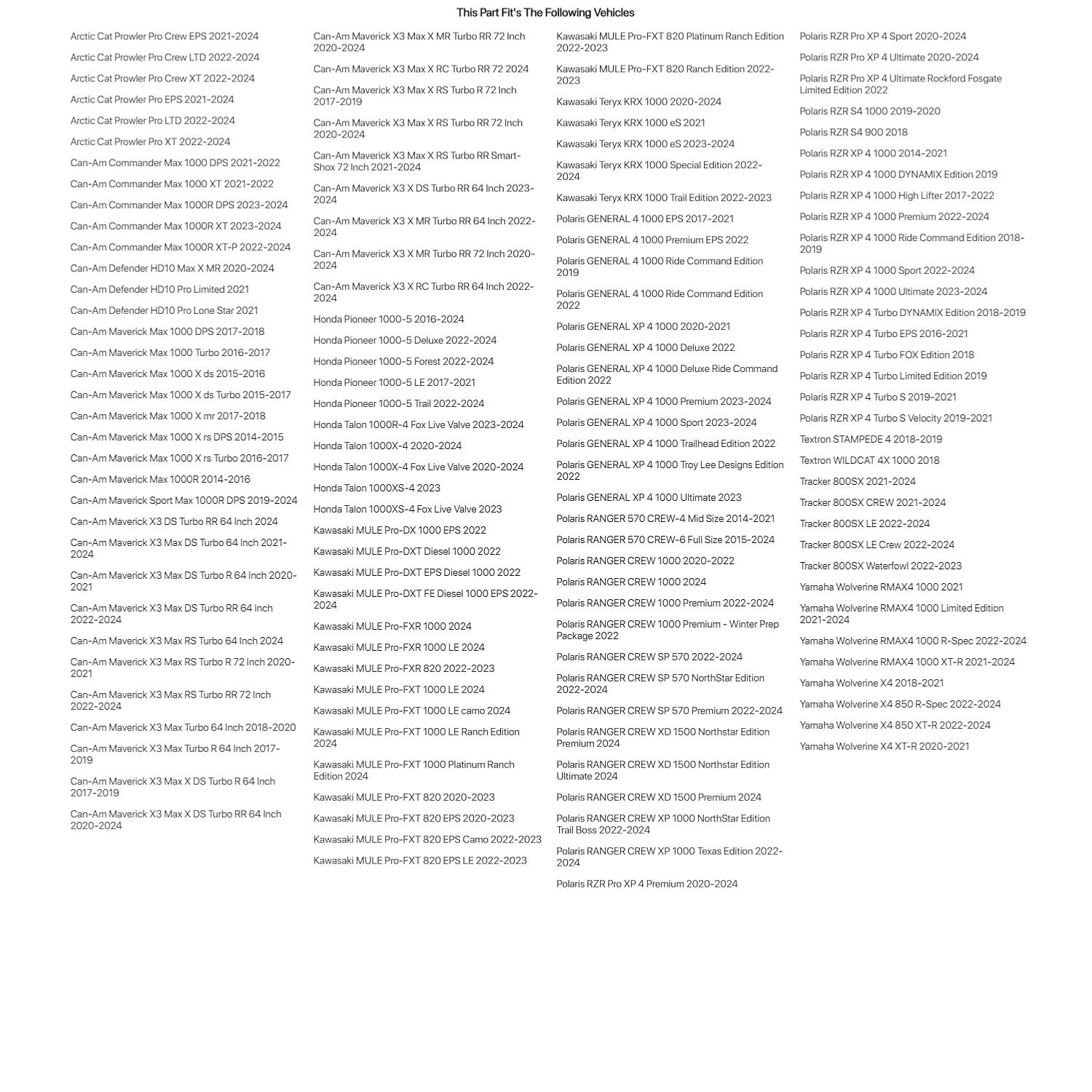 XX-Large Black Outdoor Polyester UTV Cover