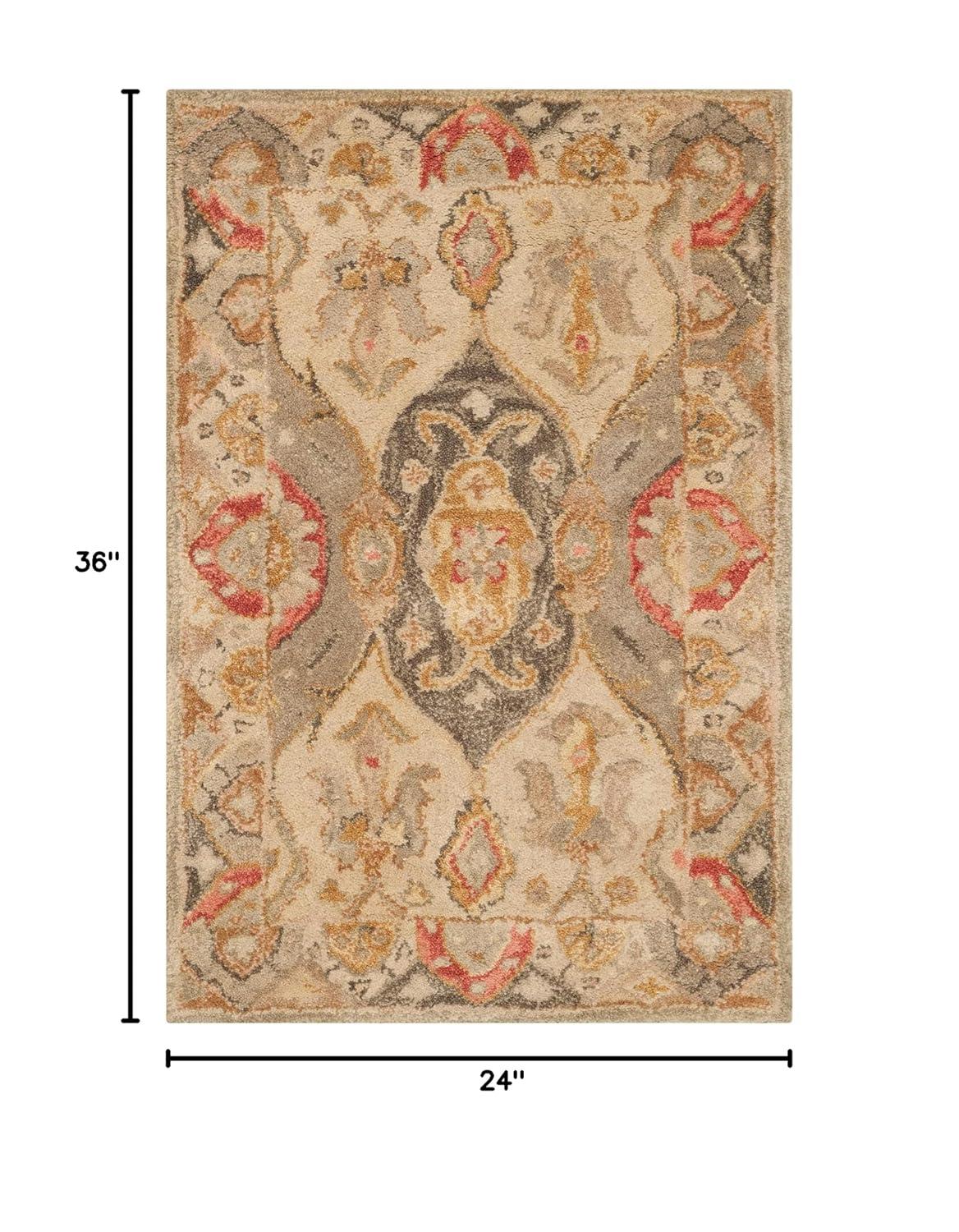 Anatolia AN530 Hand Tufted Runner Rug  - Beige/Multi - 2'3"x12' - Safavieh.
