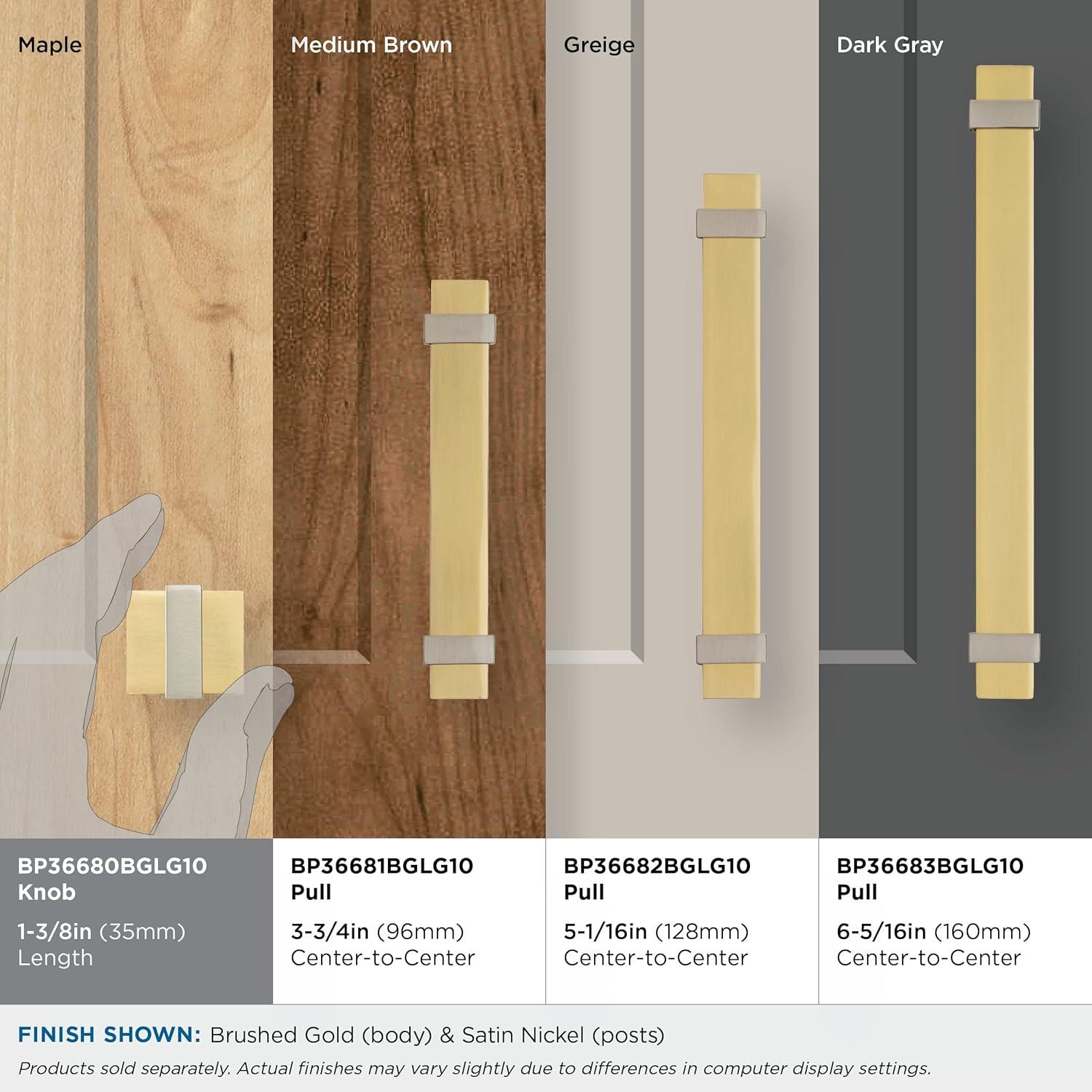 1-3/8" Length Square Knob