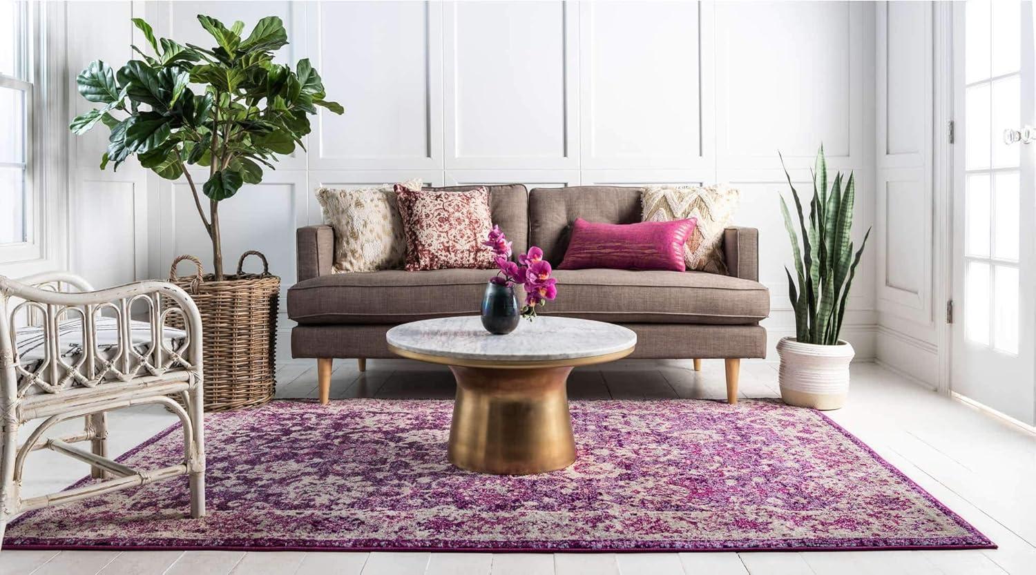 Penrose Krystle Purple 8 ft. x 10 ft. Area Rug