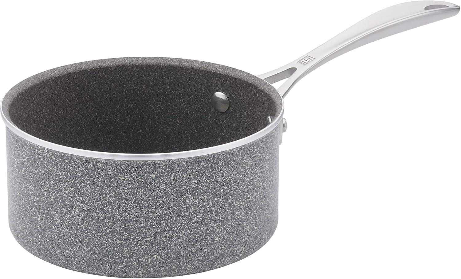 ZWILLING Vitale Aluminum Nonstick Speckled Saucepan with Lid