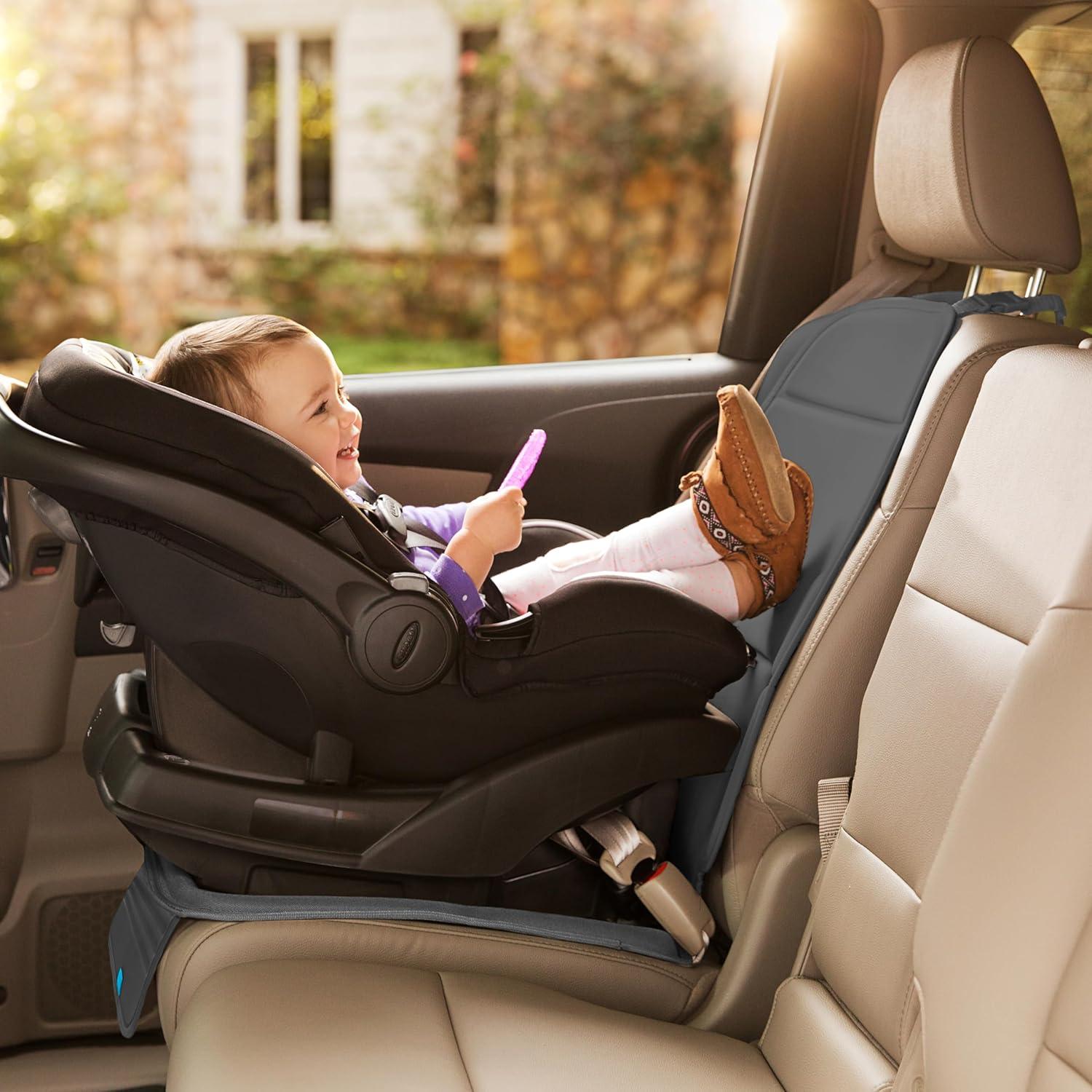 Munchkin Elite Seat Guardian Car Seat Protector, Crash Test Approved - Dark Gray