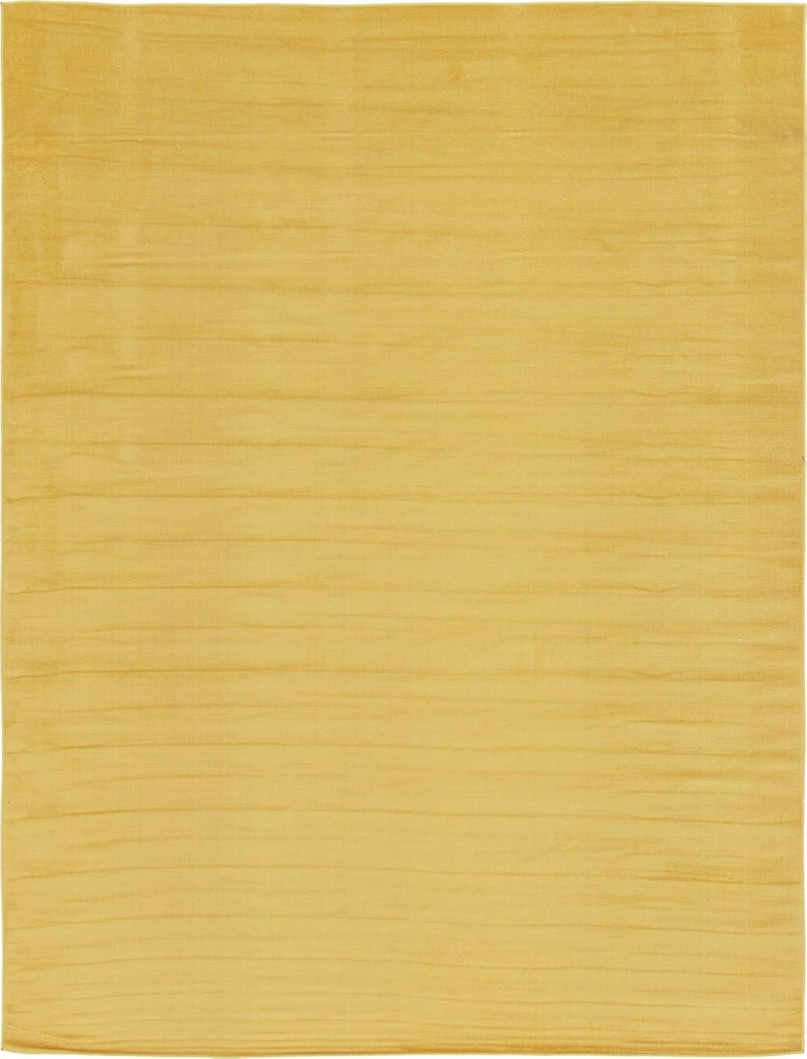 Unique Loom Williamsburg Collection Area Rug - Solid (9' x 12' Rectangle Gold)