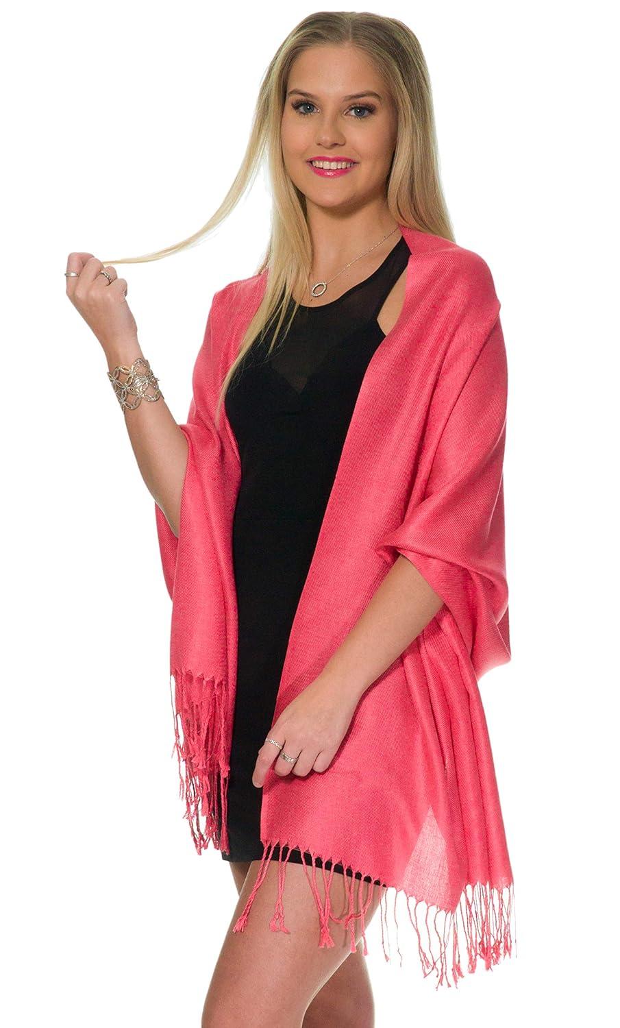 Pashmina Shawls and Wraps for Evening Dresses, Large Soft Pashminas Wedding Shawl