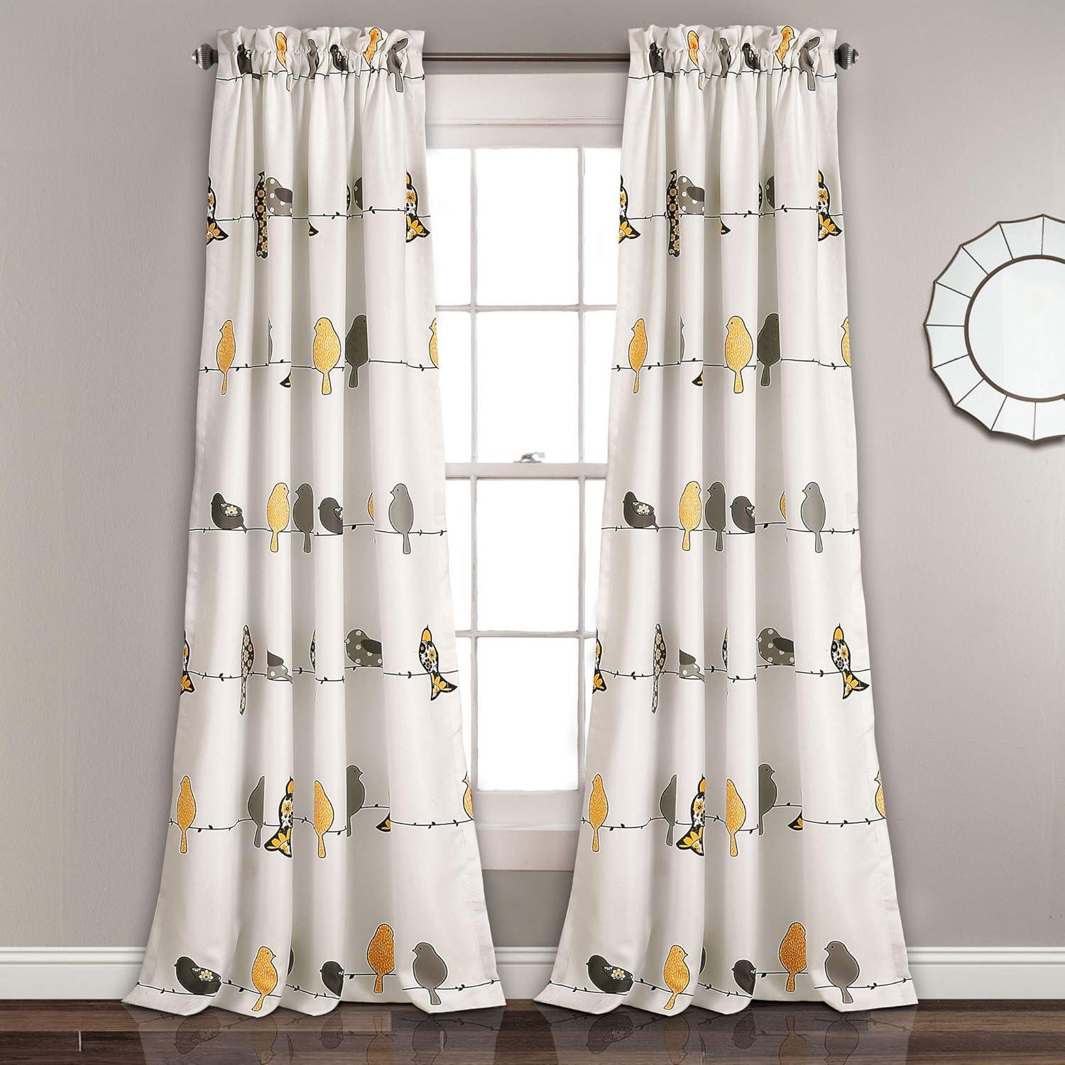 Frifoho Room Darkening Thermal Rod Pocket Curtain Panels (Set of 2)
