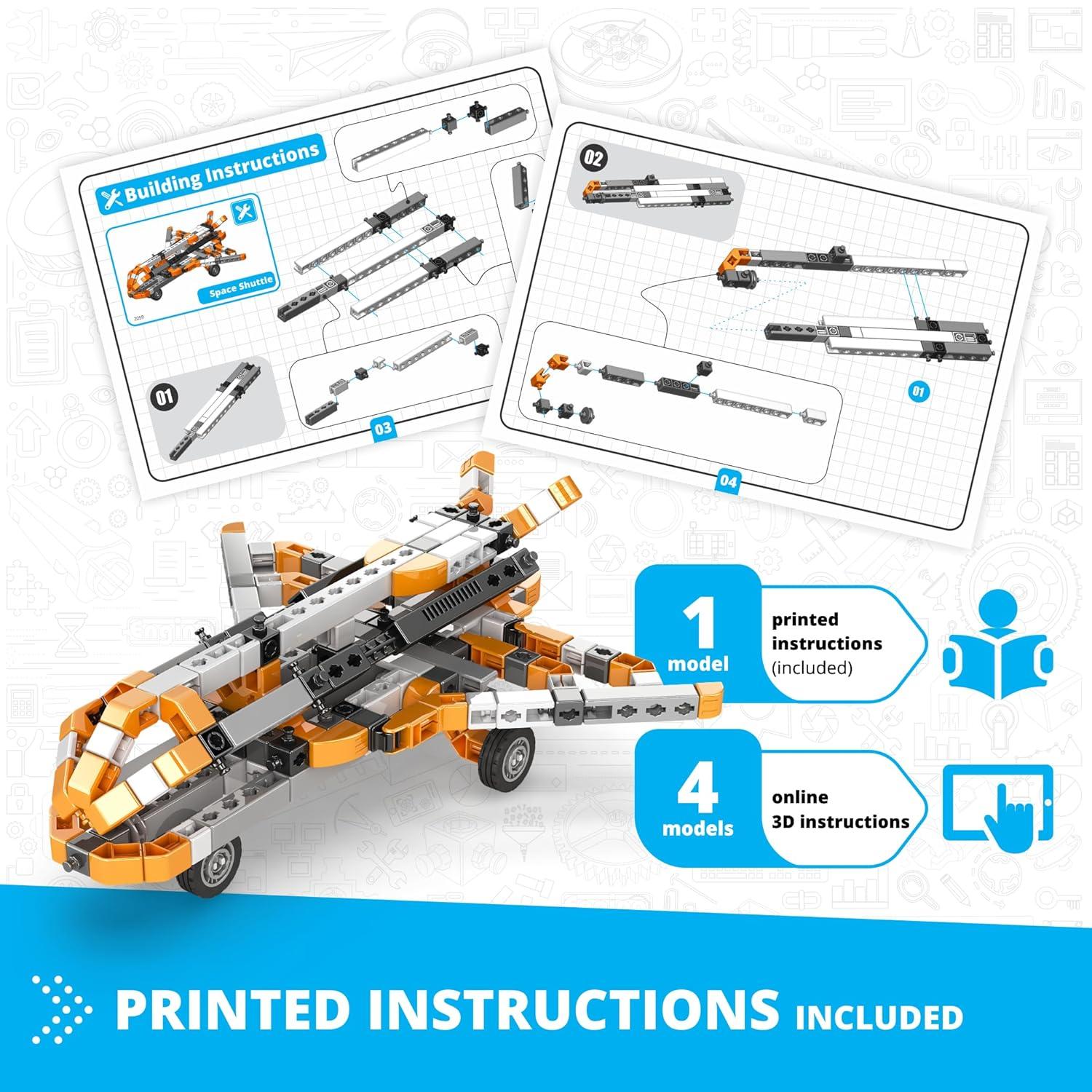 Engino- Inventor STEM Toys, Space Shuttle Kit, Construction Toys for Kids 9+