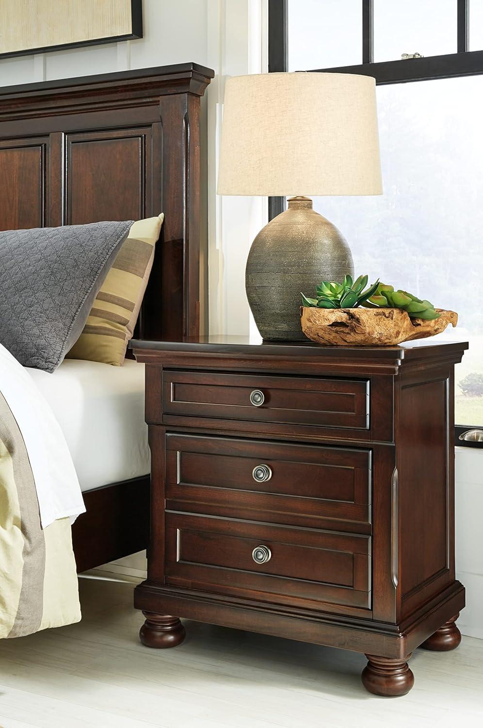 Porter 2 - Drawer Nightstand in Rustic Brown