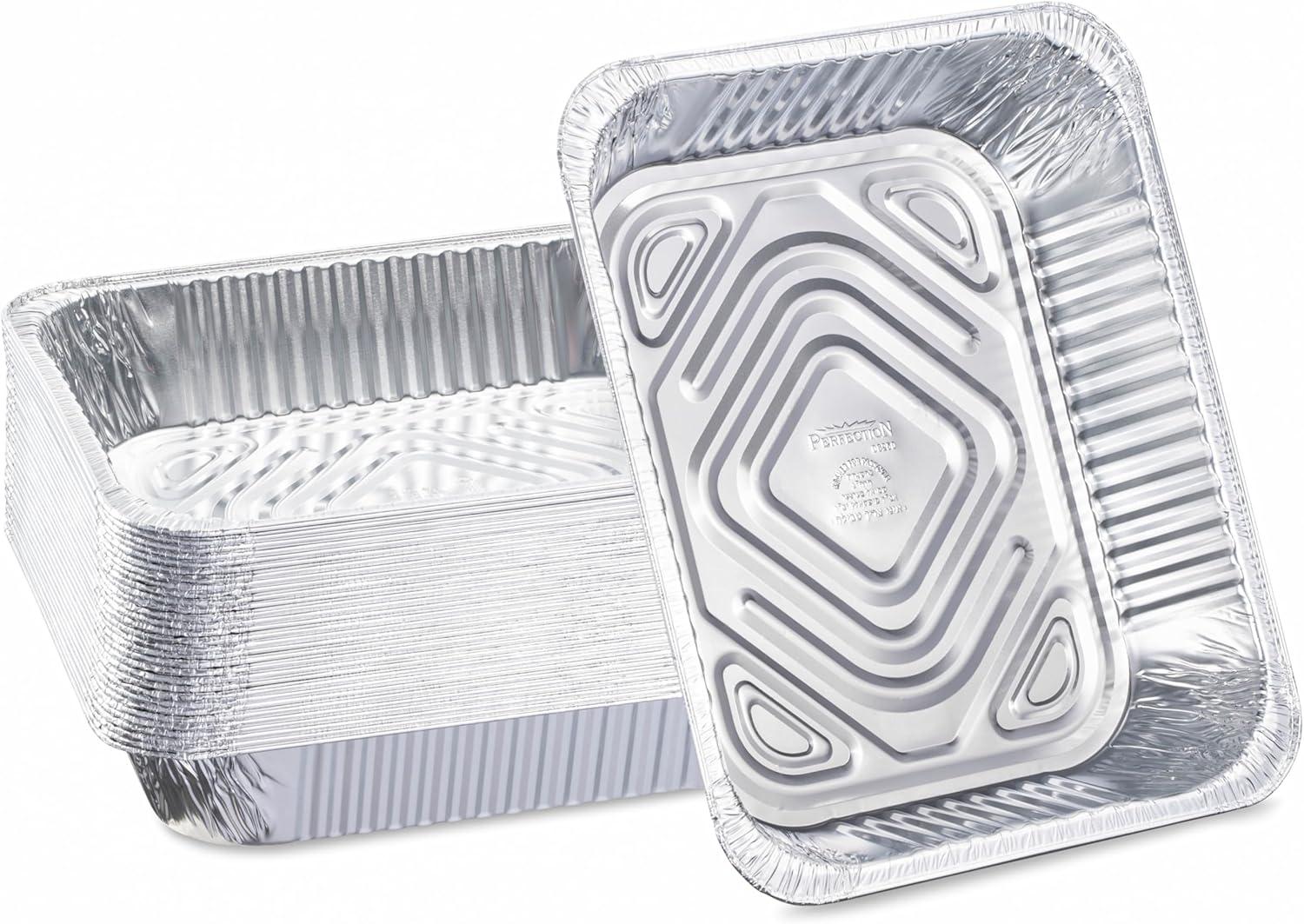 Stock Your Home 9x13 Disposable Aluminum Foil Pans - 30 Pack - for Cooking, Heating, Storing, Prepping Food