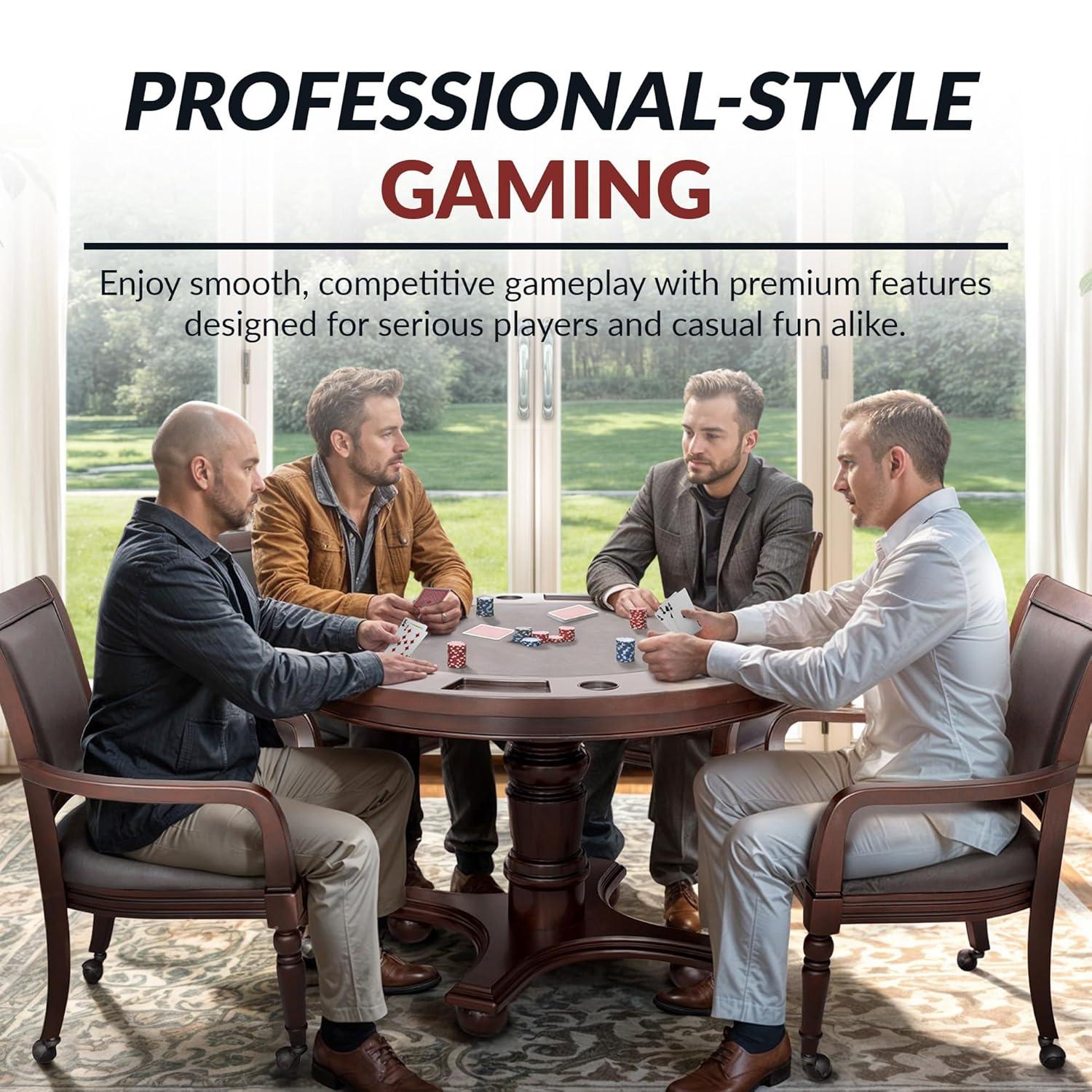 Hathaway Games Bridgeport 2-in-1 Poker Table Set