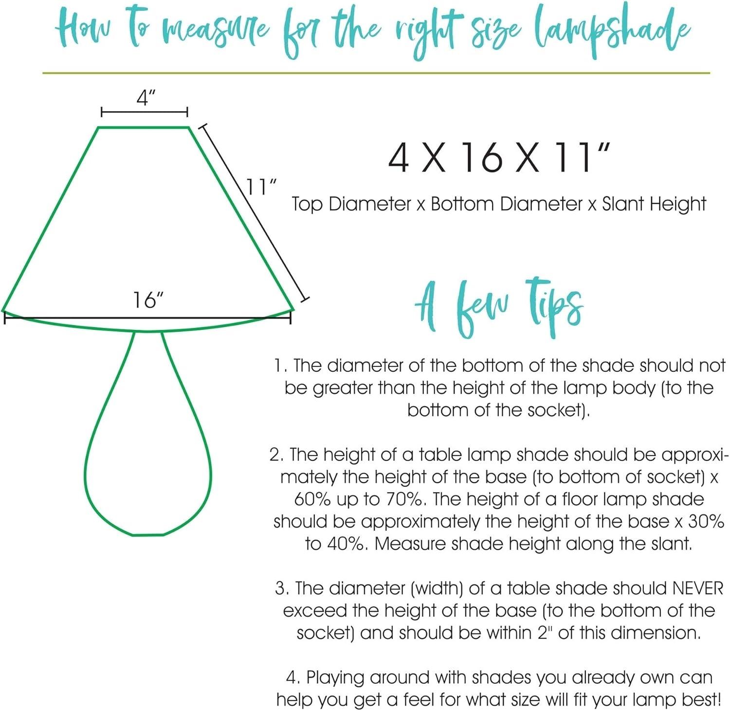 18" Brown Crinkle Oil Paper Empire Lamp Shade