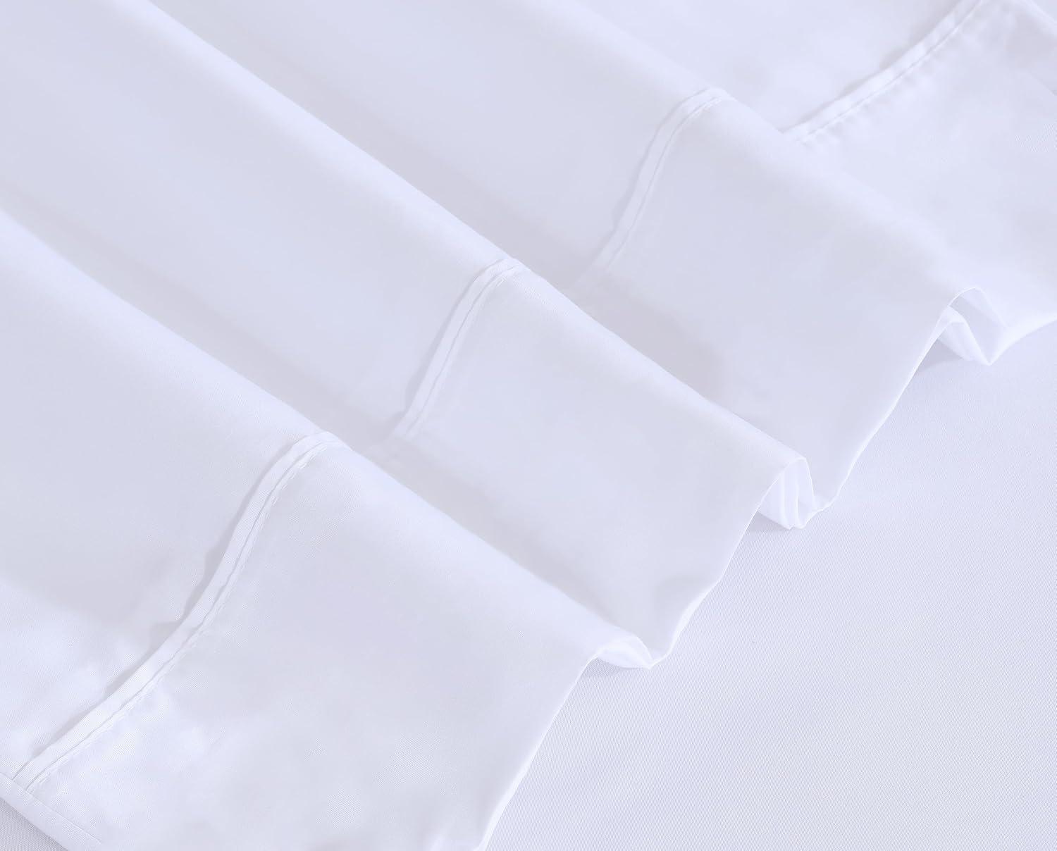 100% Brushed Microfiber Sheets Sets 4 Piece Soft Sheets 16 Inch Deep Pocket Bed Sheets