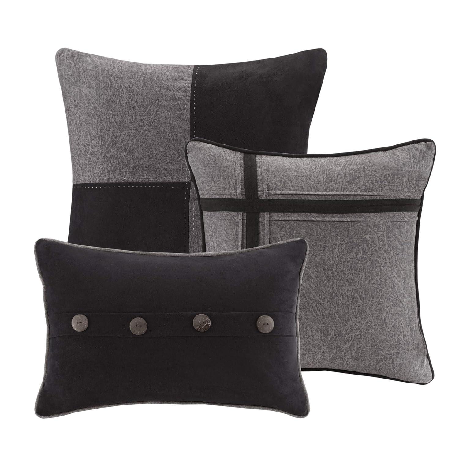 Madison Park Boone 7 Piece Faux Suede Comforter Set