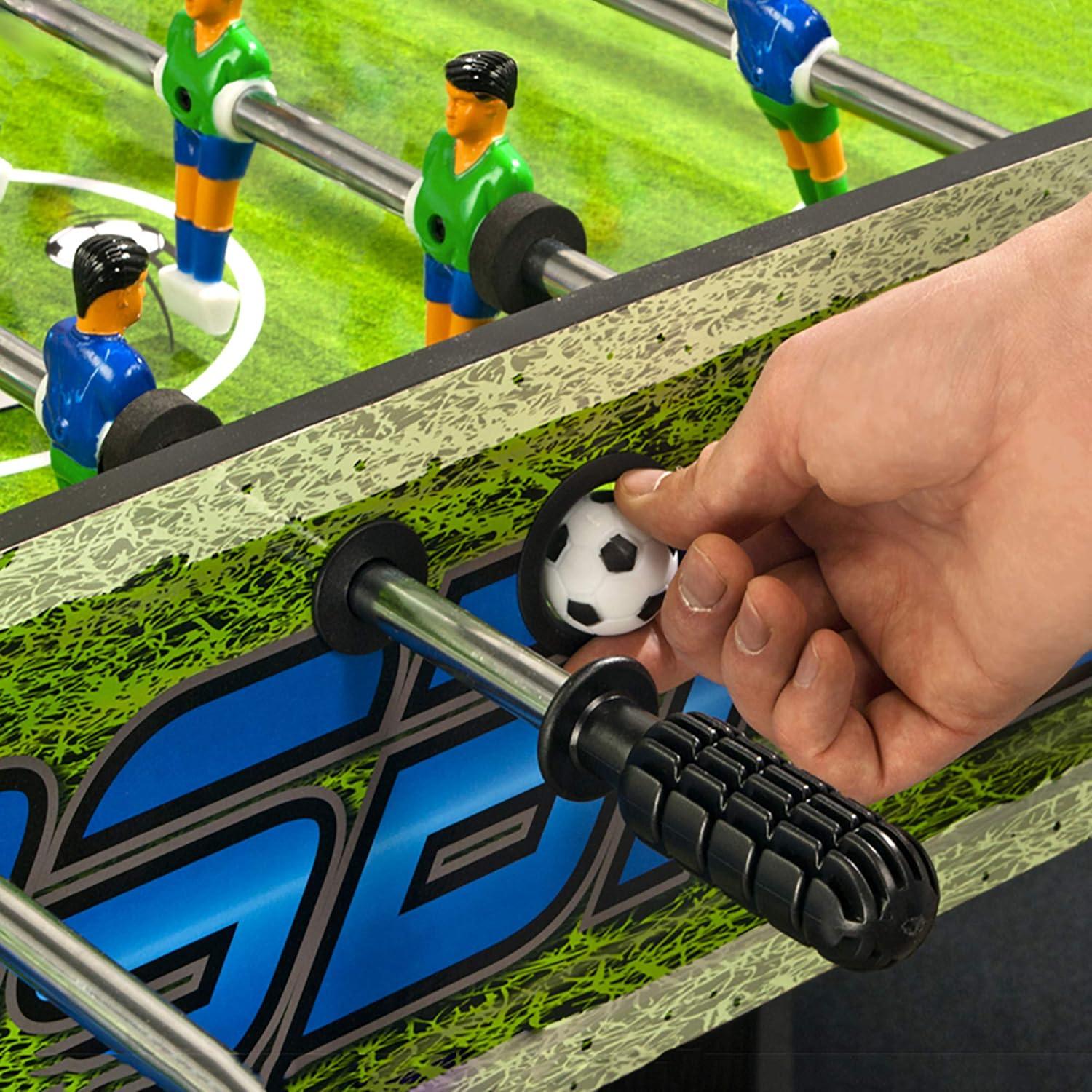 Hathaway Playoff 4-Foot Foosball Table, with Analog Scoring and Leg Levelers