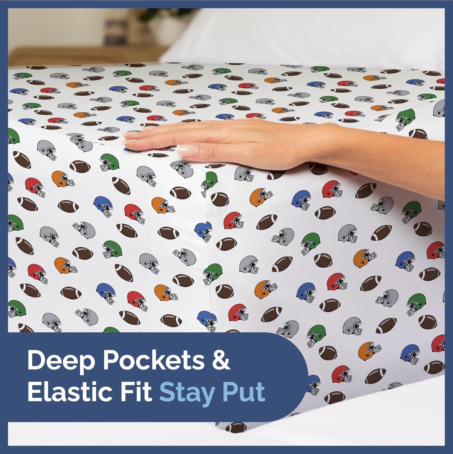 CGK Linens 4 Piece Kids Microfiber Sheet Set - Wrinkle Free - Cute, Cozy, Soft
