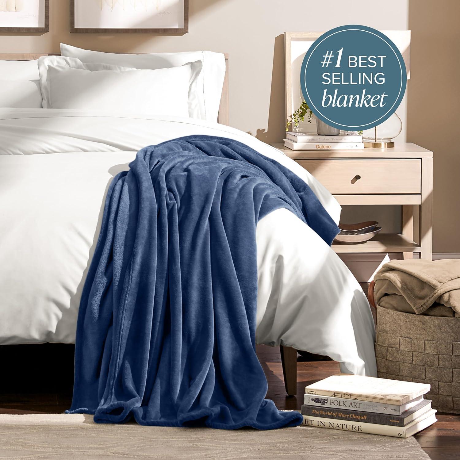 Bare Home Bare Home Microplush Fleece Blanket - Fuzzy, Warm, Bed/Throw Blanket