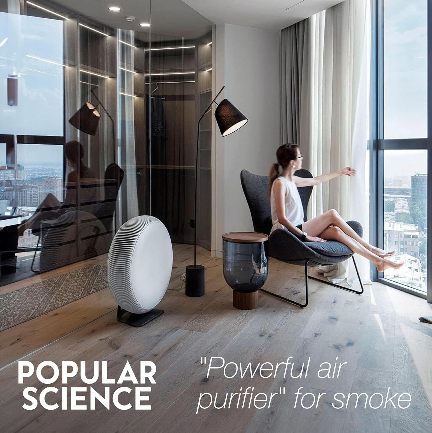 IQAir Atem X Air Purifier for Large Room in Home, Kitchen, Living Room, Office up to 1650 Sq. ft., HyperHEPA Filters Viruses, Bacteria, Allergies, Asthma, Mold, Pets, Dust, Odor; Made in Germany