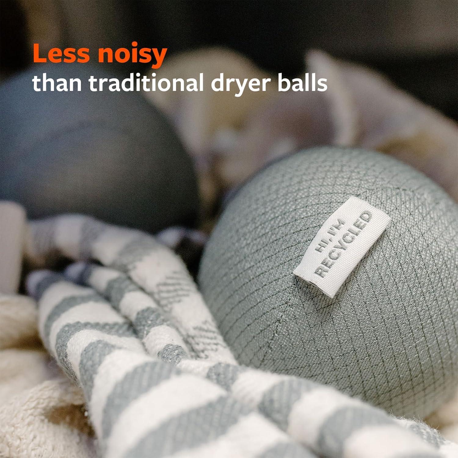 Full Circle Home Full Circle Loads of Fun Anti-Static Dryer, Set of 3 – Quiet, Scent-Free and Hypoallergenic Reusable Fabric Softener Laundry Balls – Non Toxic and Vegan, Gray 3 Count