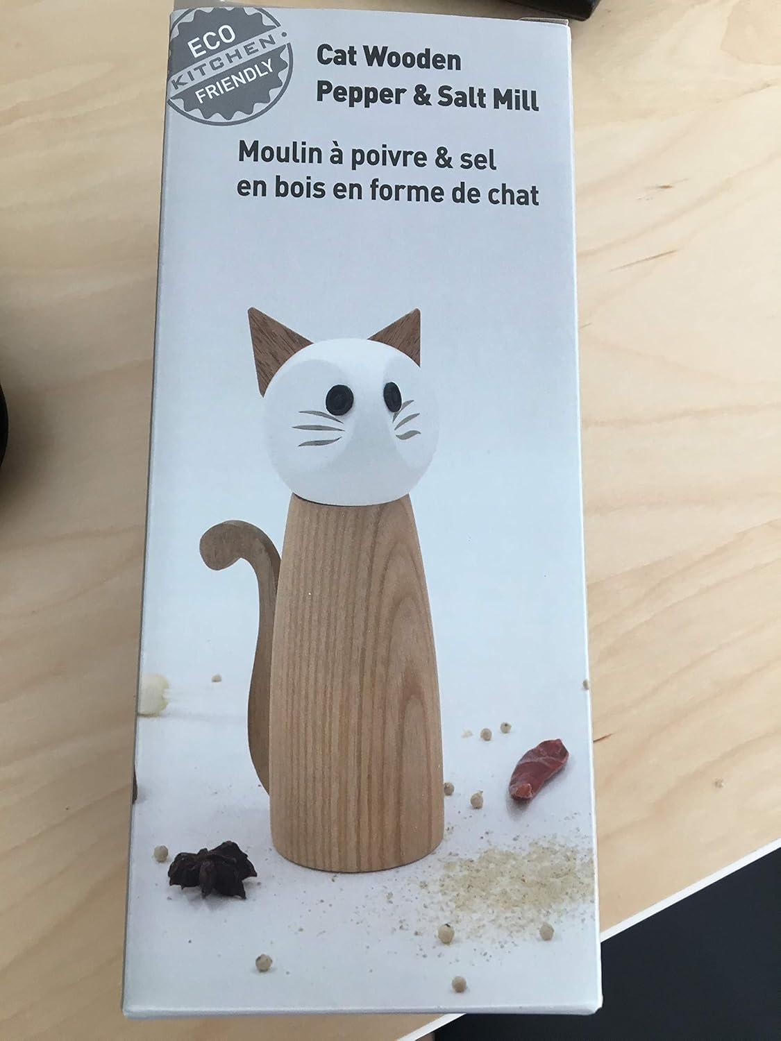 Peterson Housewares Inc. Peterson Housewares Inc. Cat Wooden Salt or Pepper Grinder