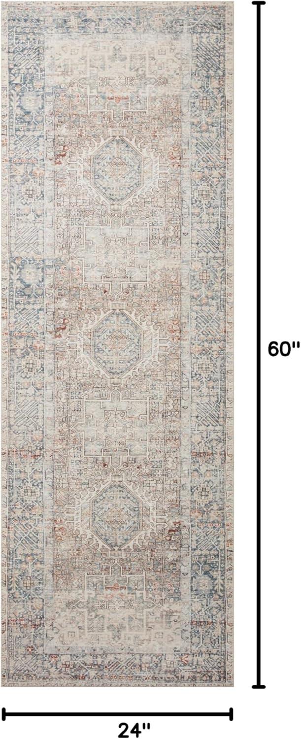 Chris Loves Julia x Loloi Jules Oriental Natural/Ocean Area Rug