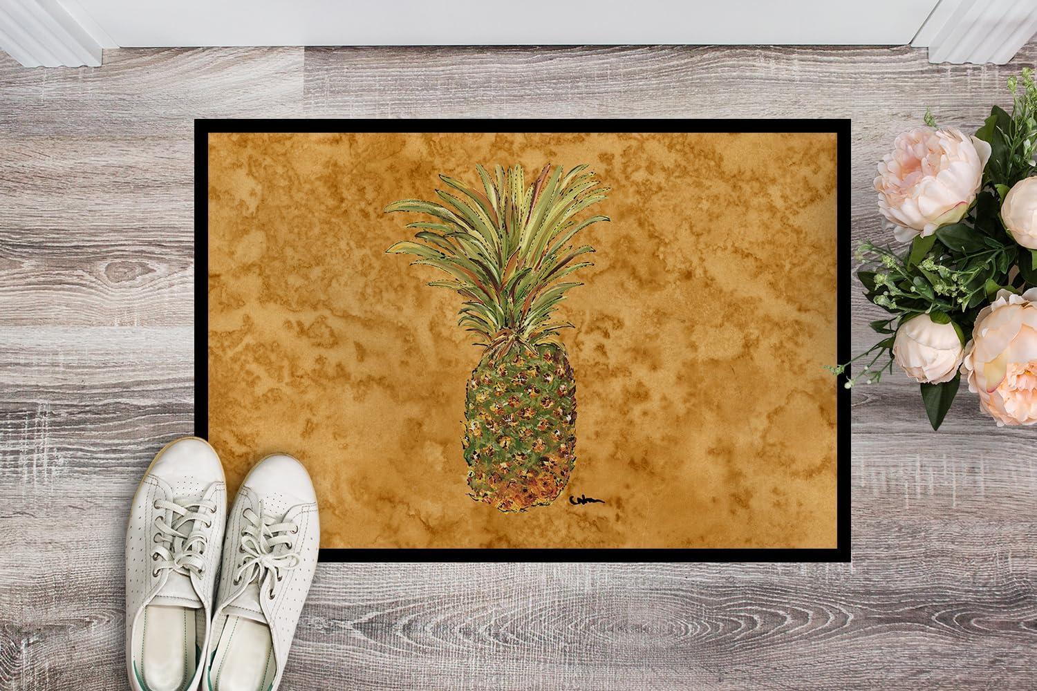 Carolines Treasures 8654JMAT Pineapple Doormat 24x36 36"L x 24"W multicolor