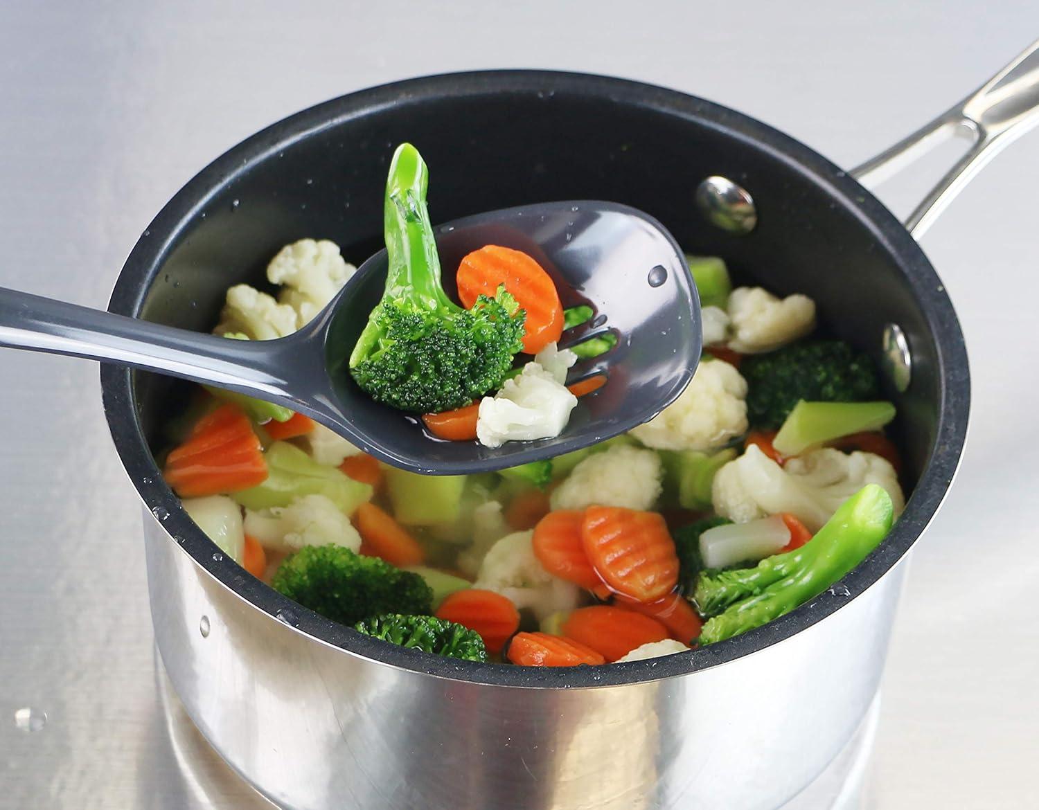 Calypso Basics by Reston Lloyd, 4pc Melamine Utensil Set, Charcoal