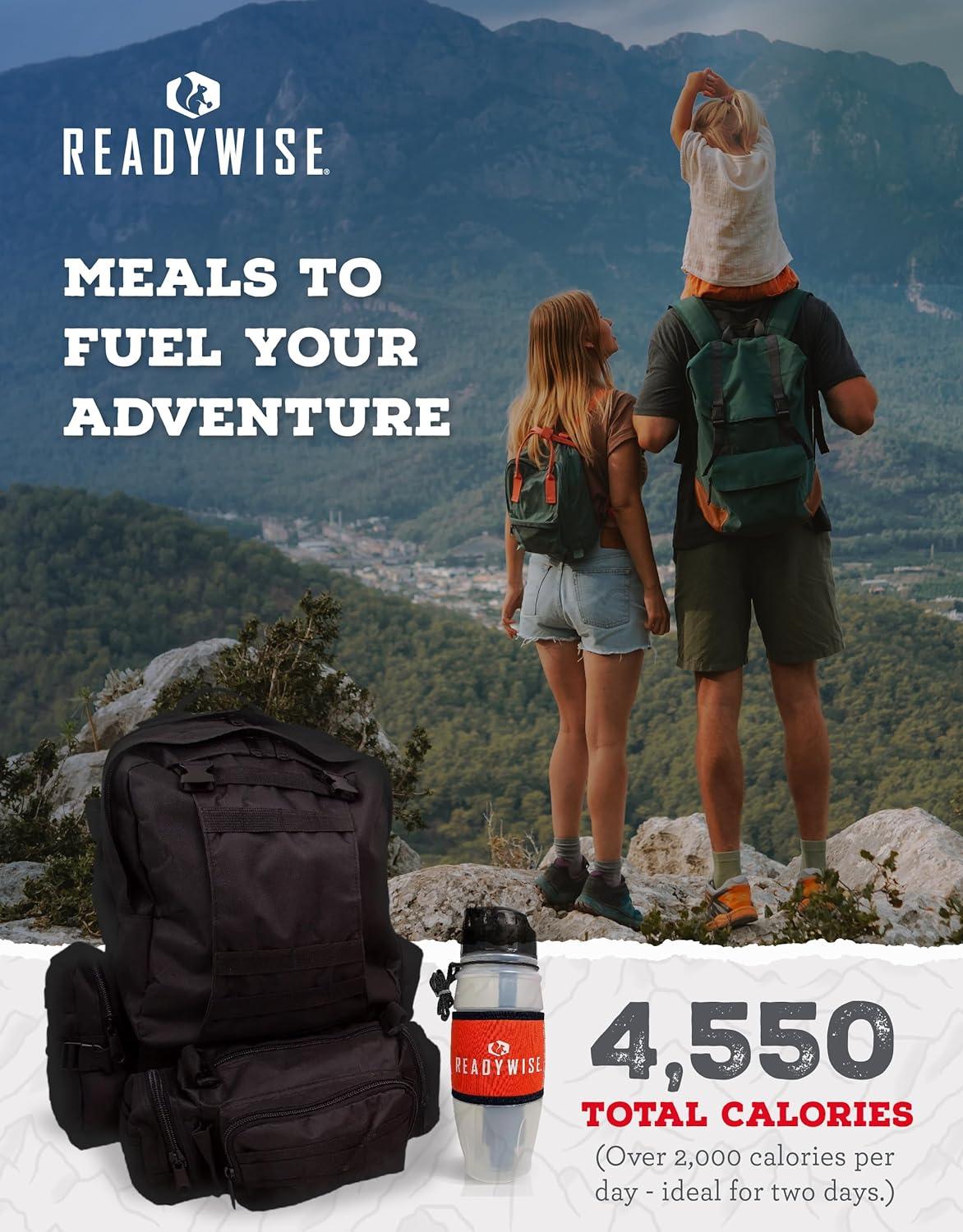 ReadyWise Emergency Survival Backpack | First Aid Kit & Emergency Supplies | Waterproof Tactical Backpack