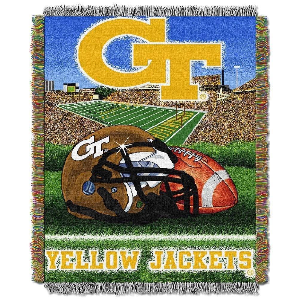 Clemson Tigers Orange and Green Woven Tapestry Throw Blanket