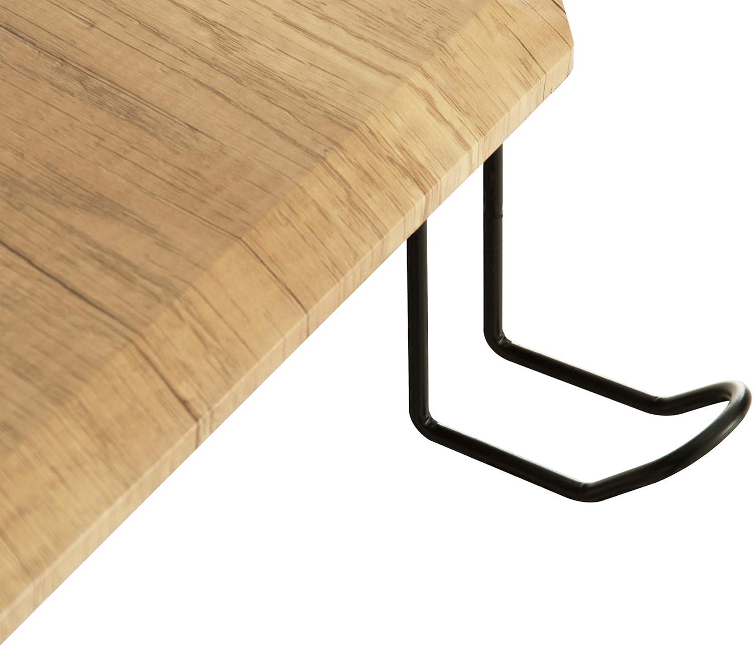 HBBOOMLIFE Home Office Computer Writing Desk Workstation with Two Cupholders and Headphone Hook-Pine 50" W x 22.5" D x 29.5" H