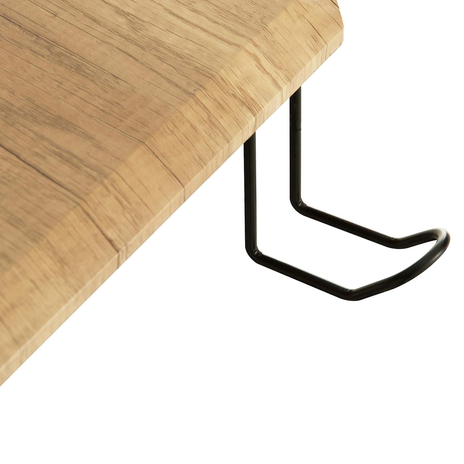 HBBOOMLIFE Home Office Computer Writing Desk Workstation with Two Cupholders and Headphone Hook-Pine 50" W x 22.5" D x 29.5" H