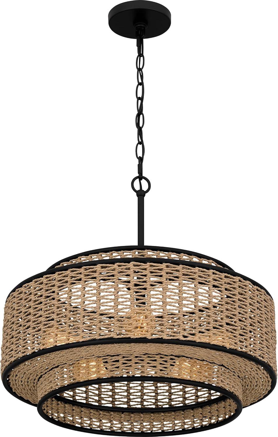 Quoizel Lighting 5 - Light Pendant in  Matte Black