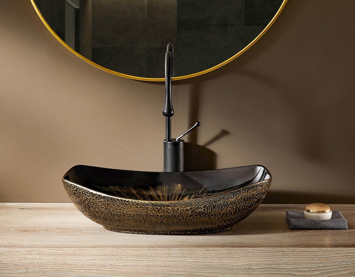 MEJE 15.88'' Ceramic Oval Bathroom Sink