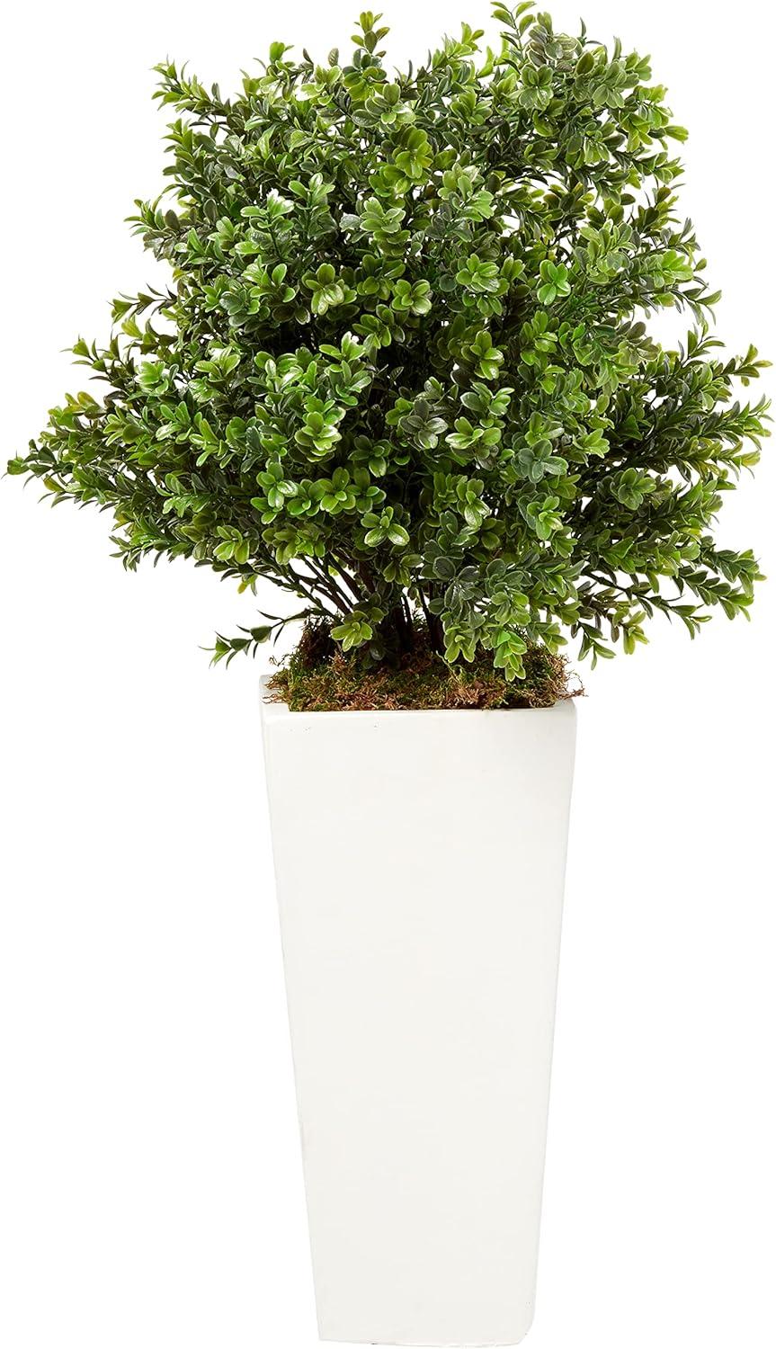 Sweet Grass Artificial Plant in White Tower Planter (Indoor - Outdoor)