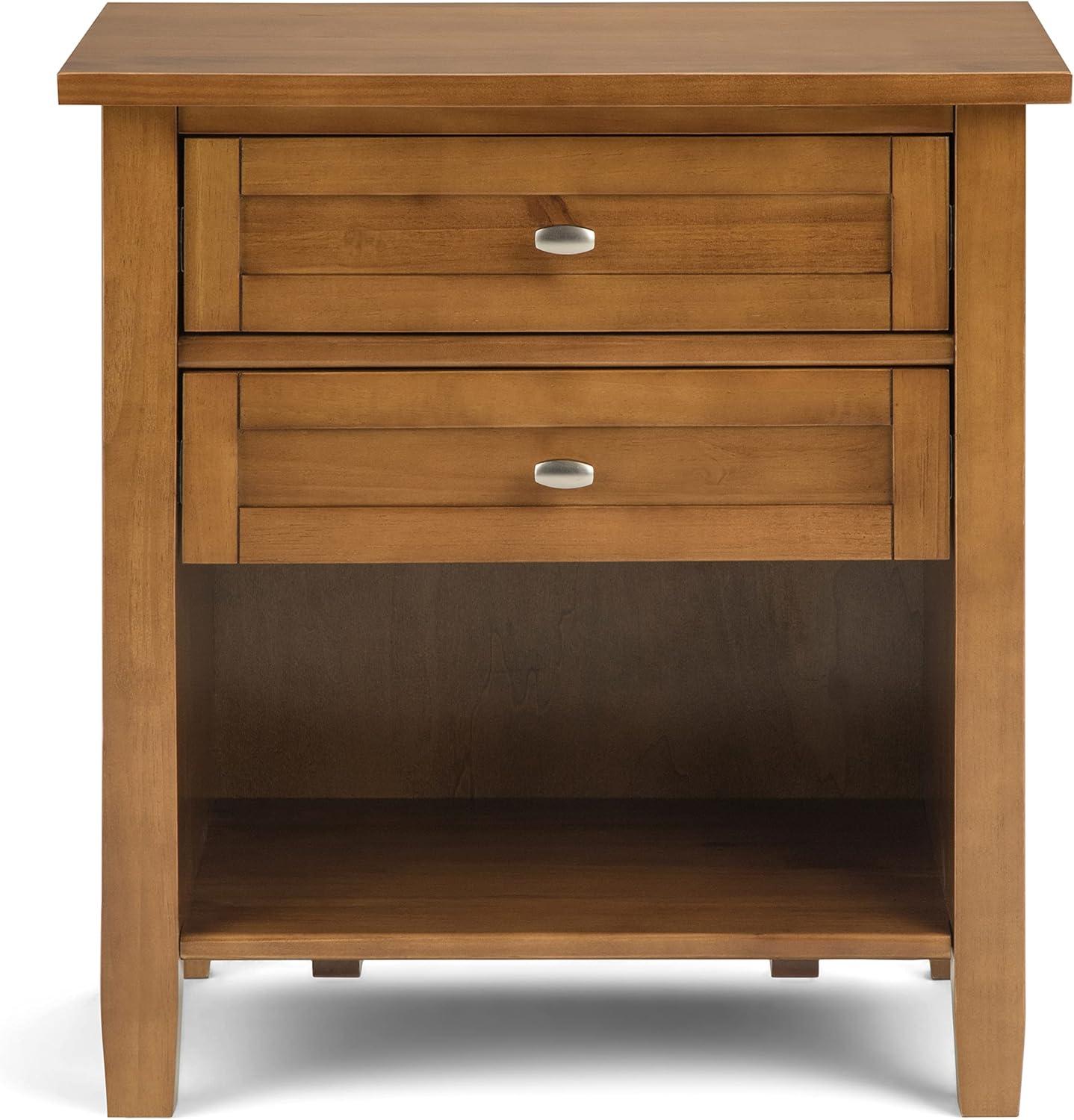 Warm Shaker Solid Wood Nightstand