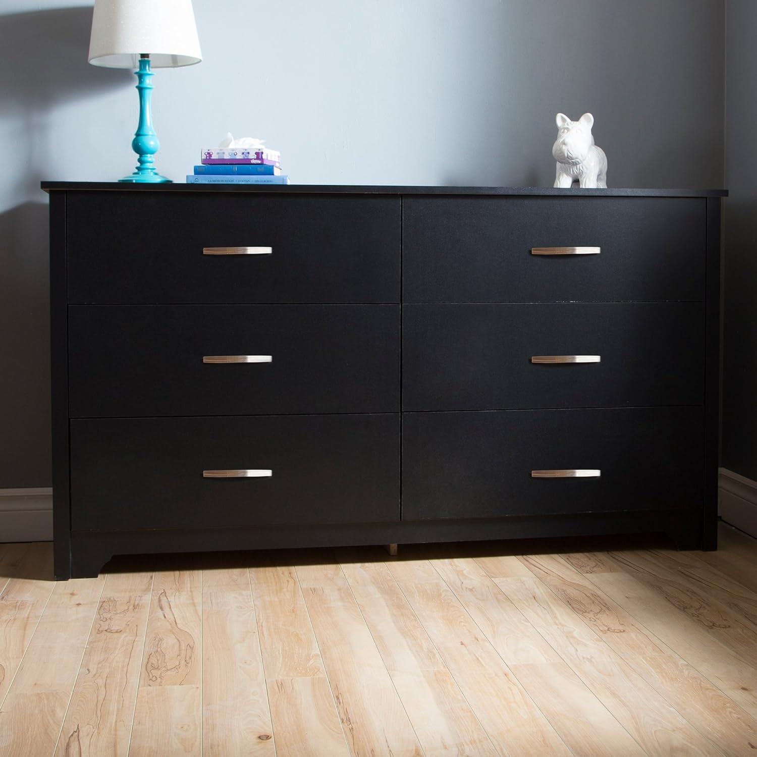 South Shore Fusion, Contemporary Dresser,  Black