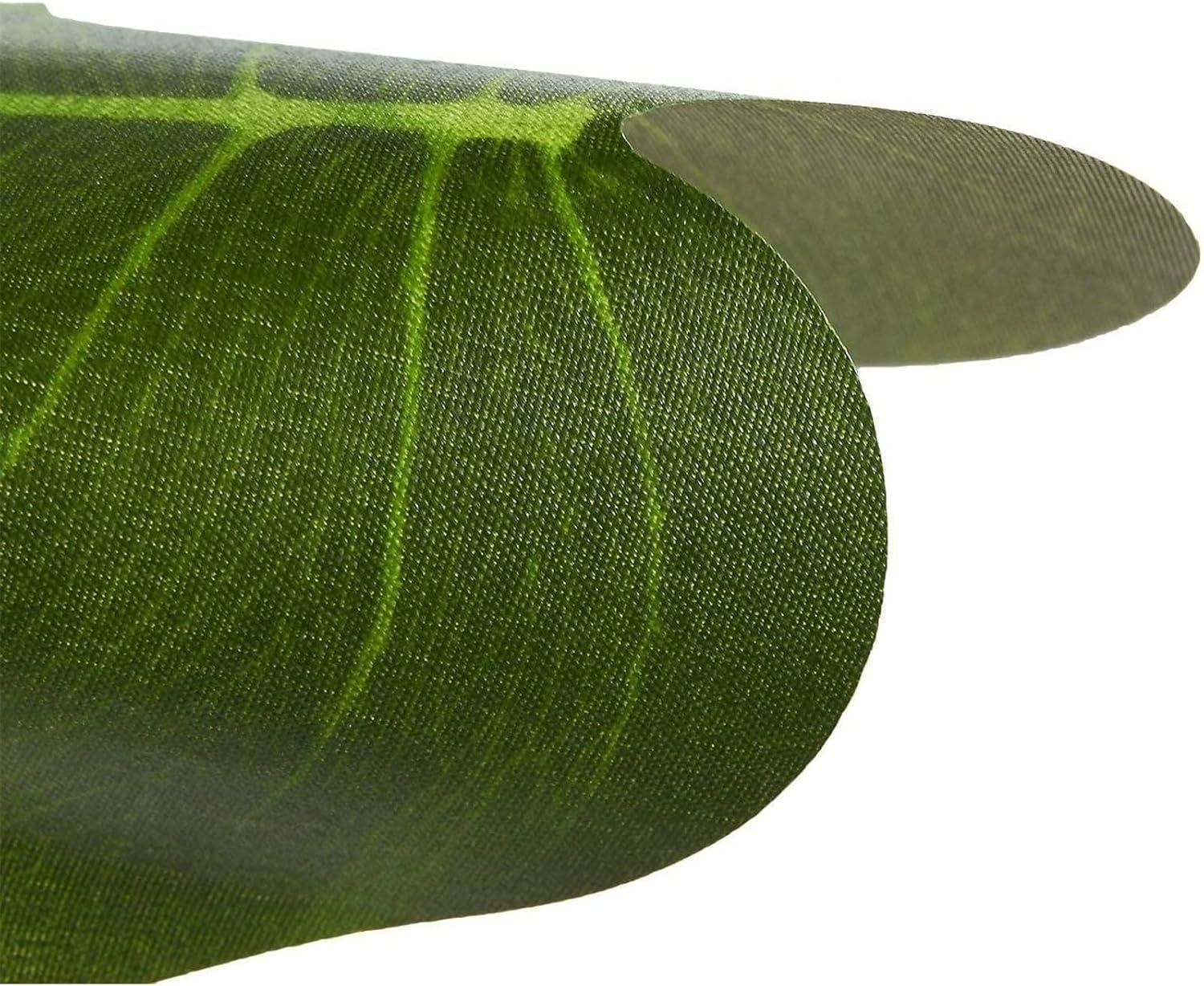 Blue Panda 60 Pieces Artificial Palm Leaves - 8 Inches Tropical Monstera Leaf for Luau Hawaiian Birthday Party Decorations, Safari Jungle Baby Shower