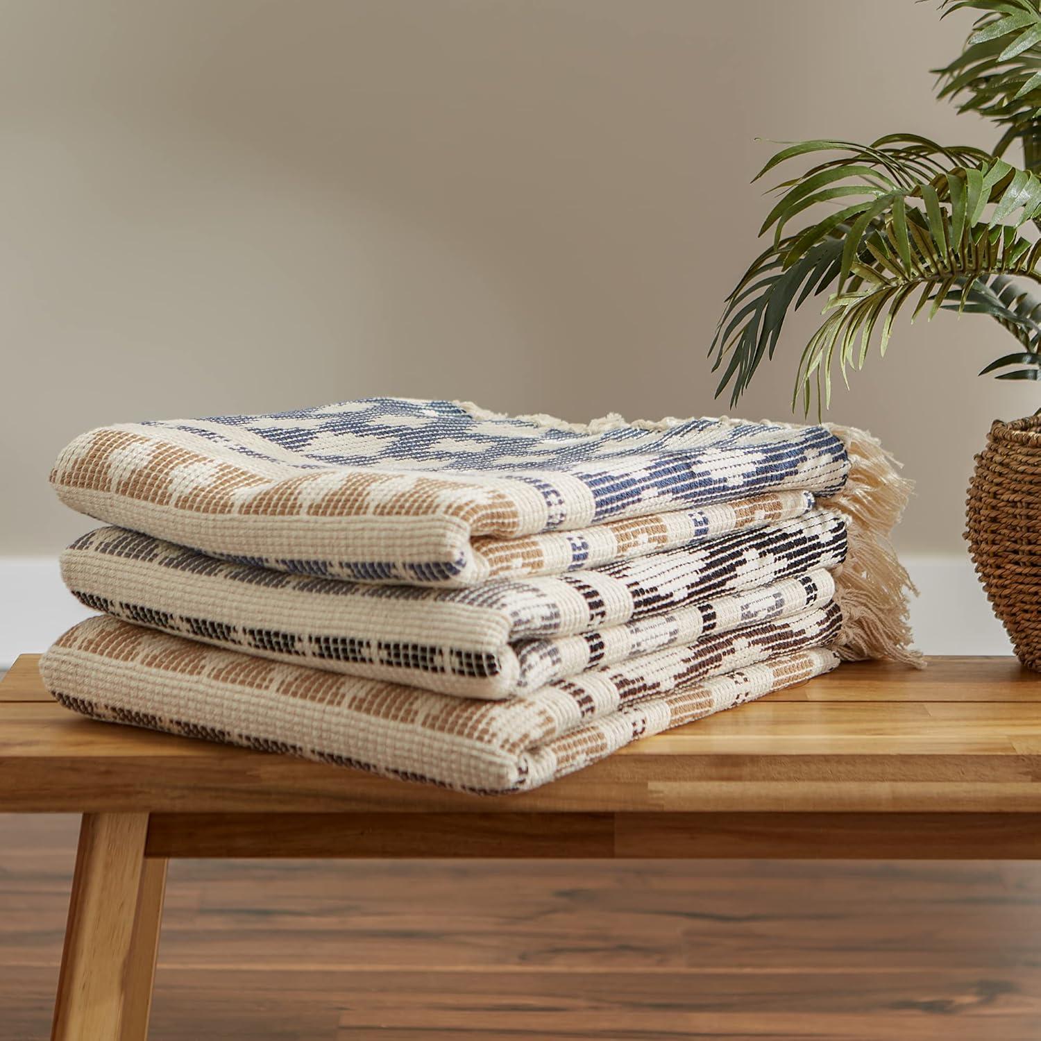 Design Imports Dll Hand Woven Throw Blanket