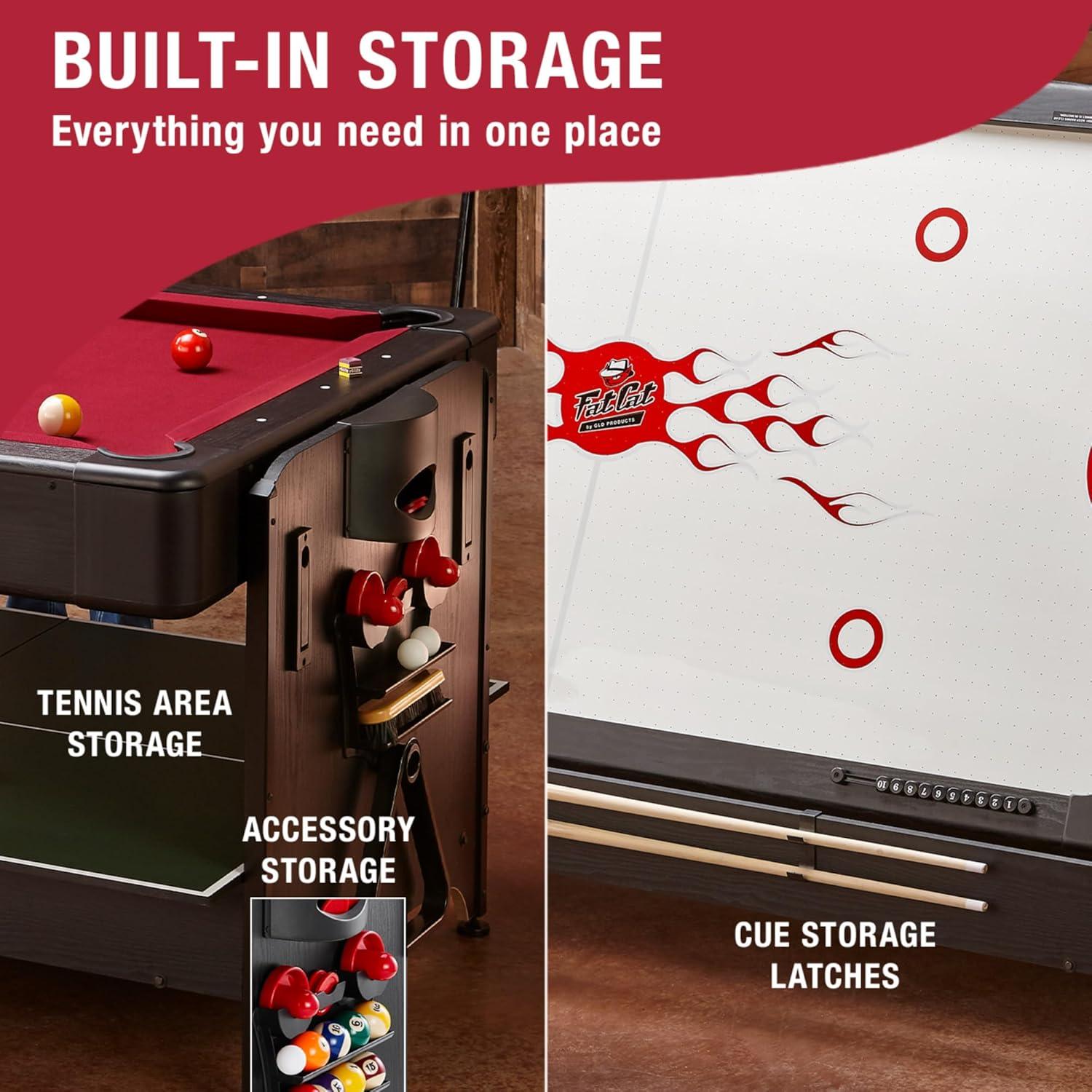 Fat Cat Fat Cat Original 3 in 1 87 Pockey Multi-Game Table