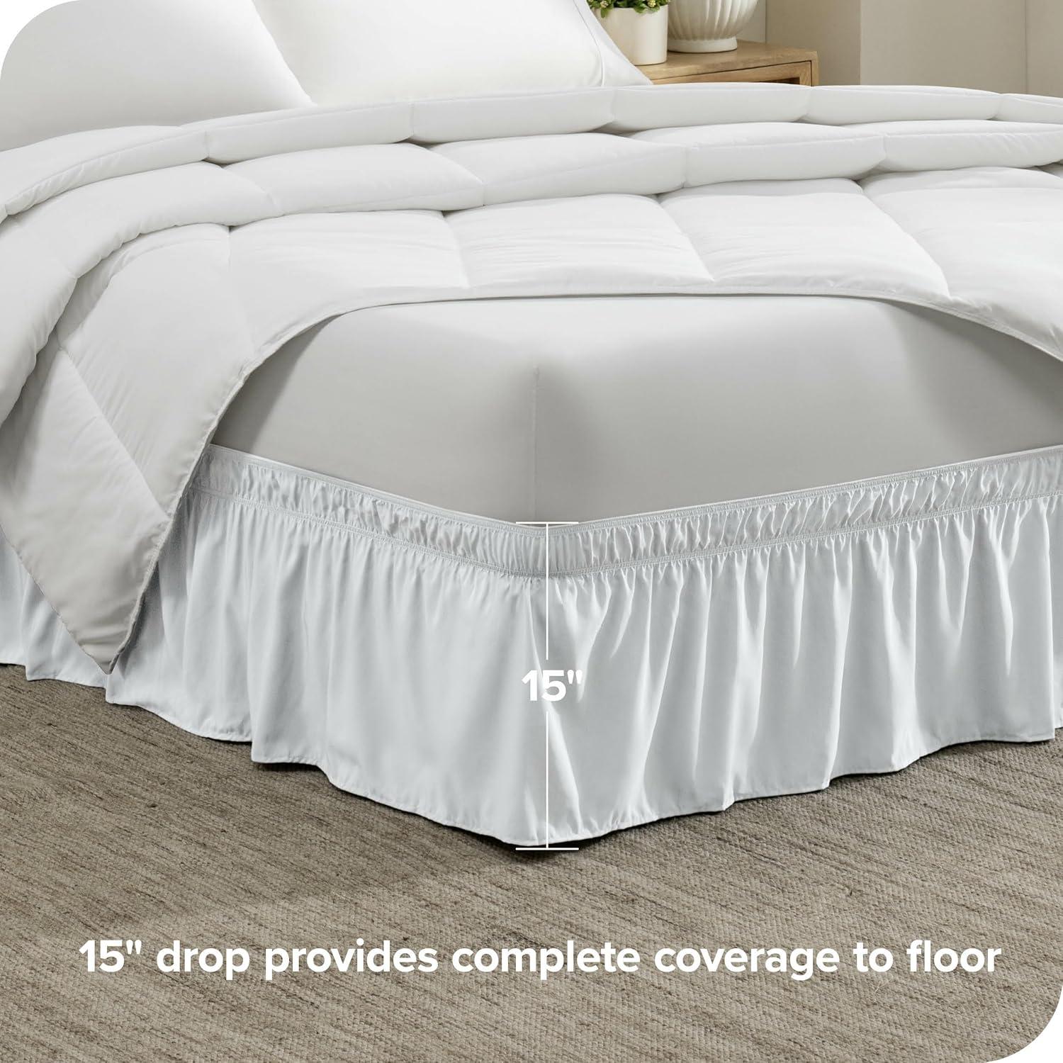Bare Home Ruffled Wrap Around Bed Skirt