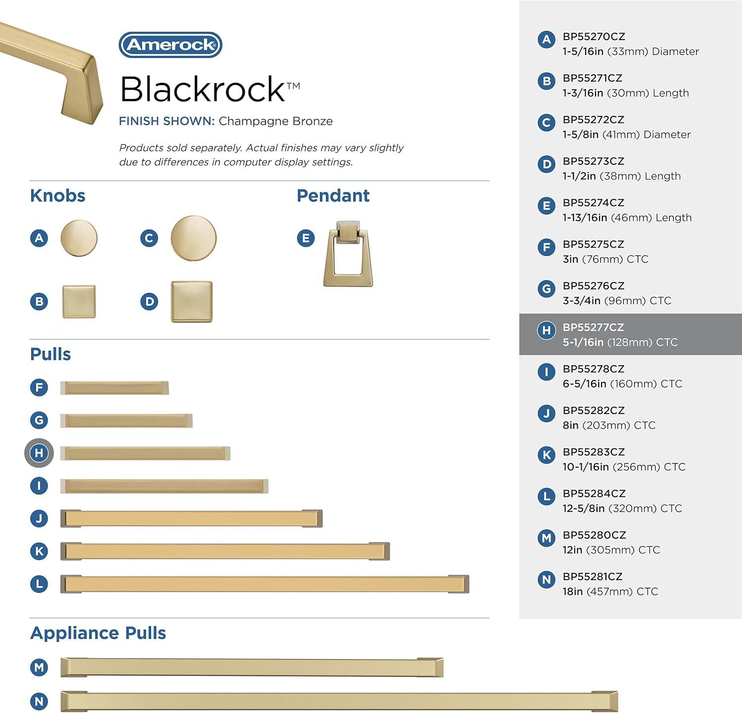 Blackrock 5 1/16" Center to Center Bar Pull