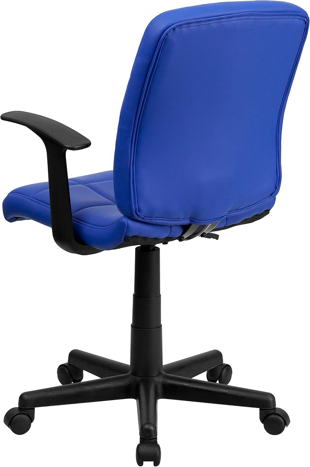 ColorLife Bonavant Mid-Back Quilted Vinyl Swivel Task Office Chair
