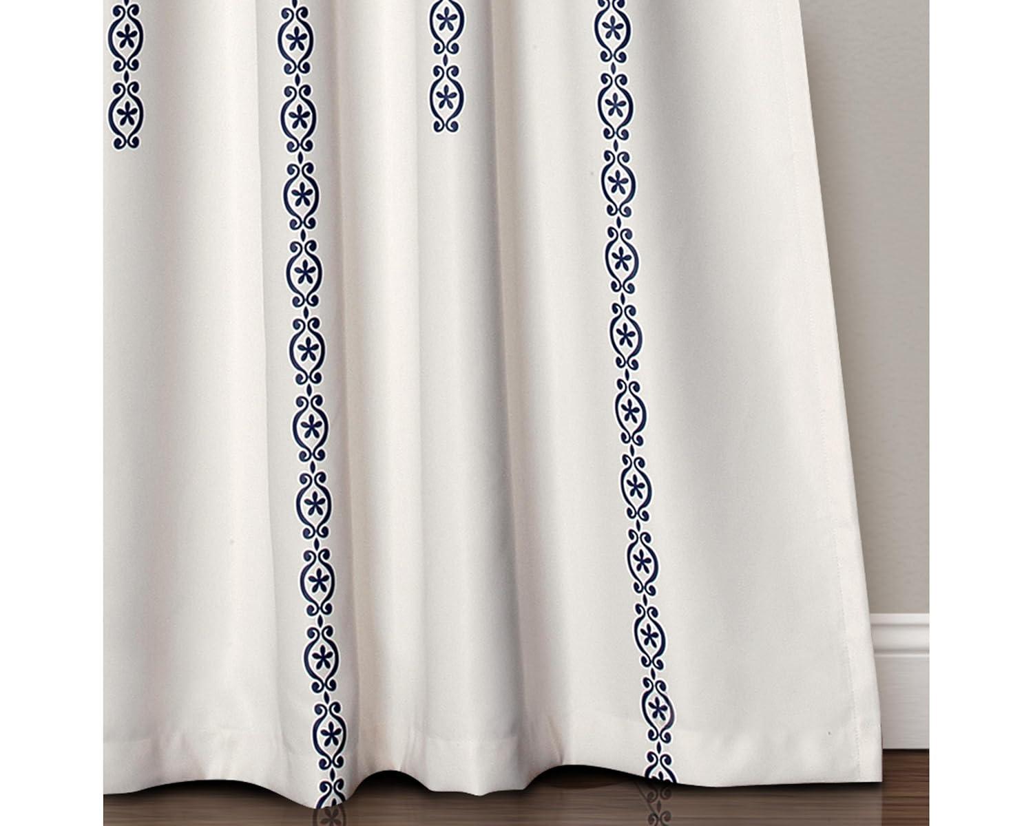 Lush Decor Synthetic Semi Sheer Sliding Panel Pair (Set of 2)